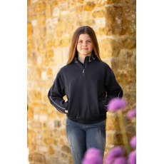 Le Mieux Young Rider Kate Quarter Zip Sweater Navy