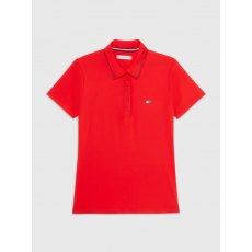 Tommy Hilfiger Harlem Short Sleeve Logo Polo Shirt Fierce Red