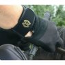 Rider wearing black MacWet gloves