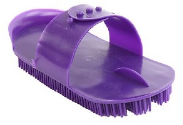 Plastic Horse Curry Comb – Choose Your Color (Purple, Pink, Blue, Etc.) For Grooming & Mud Removal