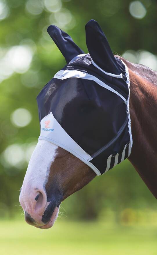 Shires Fly Guard Pro Fine Mesh Fly Mask Fly Masks / Veils / Hoods