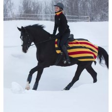 Horseware Rambo Fleece Competition Sheet Witney Stripe Gold