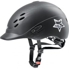 Uvex Onyxx Glamour Junior Riding Helmet Black Mat