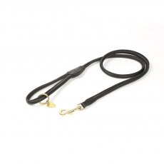Shires Rolled Leather Dog Lead