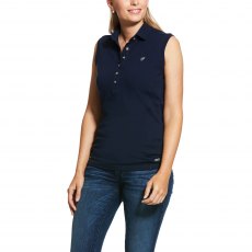 Ariat Women's Prix 2.0 Sleeveless Polo Shirt Navy