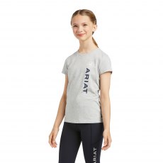Ariat Youth Vertical Logo T-Shirt Navy