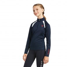 Ariat Youth Sunstopper 2.0 Team 1/4 Zip Baselayer