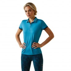 Ariat Women's Bandera 1/4 Zip Short Sleeve Polo