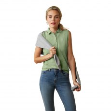 Ariat Women's Prix 2.0 Sleeveless Polo Basil
