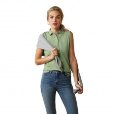 Ariat Women's Prix 2.0 Sleeveless Polo Basil