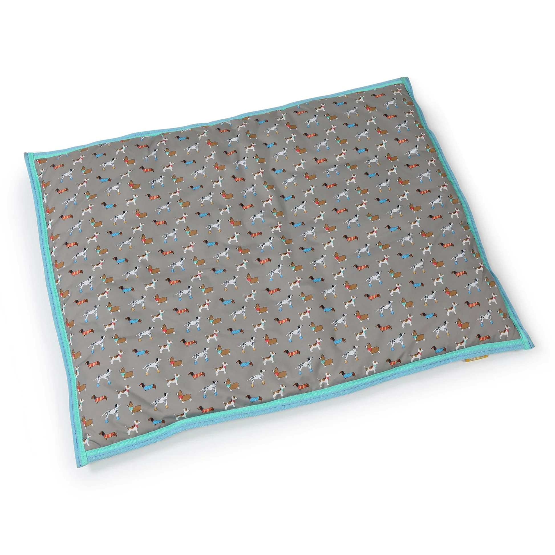 Digby & Fox Waterproof Dog Bed Dogs Print