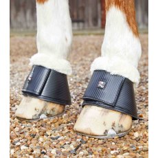 Premier Equine Carbon Tech Techno Wool Over Reach Boots Black