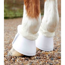 Premier Equine Carbon Tech Techno Wool Over Reach Boots White