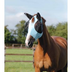 Premier Equine Comfort Tech Lycra Fly Mask Blue