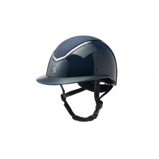EQX Kylo Riding Hat Navy Gloss/Pewter Sparkly Wide Peak