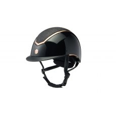 EQX Kylo Riding Hat Black Gloss/Rose Gold Sparkly