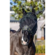 Le Mieux Visor-Tek Half Face Fly Mask Camo Green