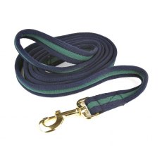 Hy Equestrian Soft Webbing Lead Rein Navy/Green