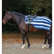 Horseware Rambo Fleece Competition Sheet Witney Stripe Navy