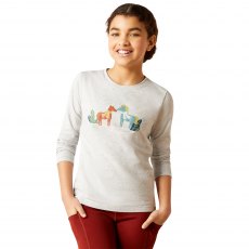 Ariat Youth Winter Fashions T-Shirt Heather Grey