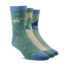 Ariat Unisex Novelty Crew Socks Purity/Arctic Horses