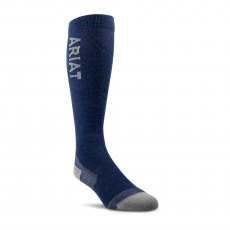 Ariat Unisex AriatTEK Thaw Merino Socks Navy/Heather Grey