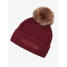 Le Mieux Clara Cable Beanie Merlot