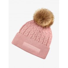 Le Mieux Clara Cable Beanie Pink Quartz