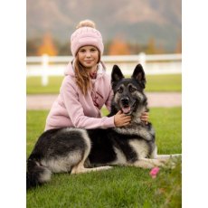 Le Mieux Clara Cable Beanie Pink Quartz