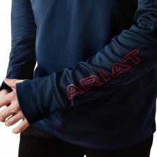 Ariat Men's Team EQ 1/2 Zip Pullover Navy