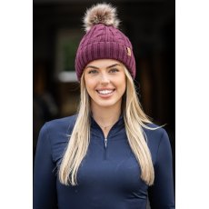 Woof Wear Cable Beanie Plum