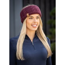 Woof Wear Cable Headband Plum