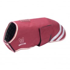 Digby & Fox Waterproof Dog Coat Maroon