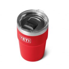 YETI Rambler 16oz Stackable Cup Rescue Red