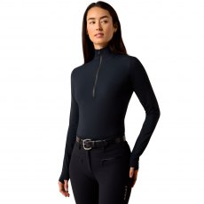 Ariat Women's SolVeil 1/2 Zip Baselayer Black