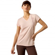 Ariat Women's Vertical Logo T-Shirt Sepia Rose