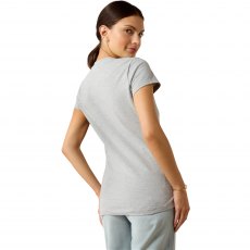 Ariat Women's Vertical Logo T-Shirt Heather Grey