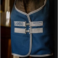 Horseware Rambo Techni Waffle Cooler Navy & Silver
