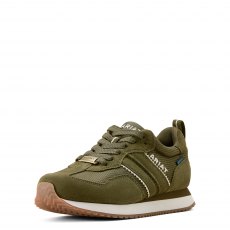 Ariat Women's Ranch Runner Waterproof Trainer Olive Night
