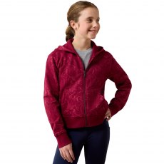 Ariat Kids Spiffy Full Zip Sweatshirt Beet Red Horsin' Around Ariat Kids Spiffy Full Zip Sweatshirt Beet Red Horsin' Around