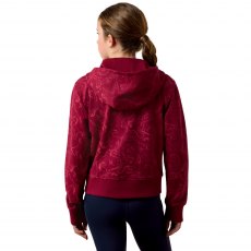 Ariat Kids Spiffy Full Zip Sweatshirt Beet Red Horsin' Around Ariat Kids Spiffy Full Zip Sweatshirt Beet Red Horsin' Around