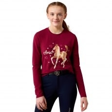 Ariat Kids Painted Dream T-Shirt Beet Red Ariat Kids Painted Dream T-Shirt Beet Red