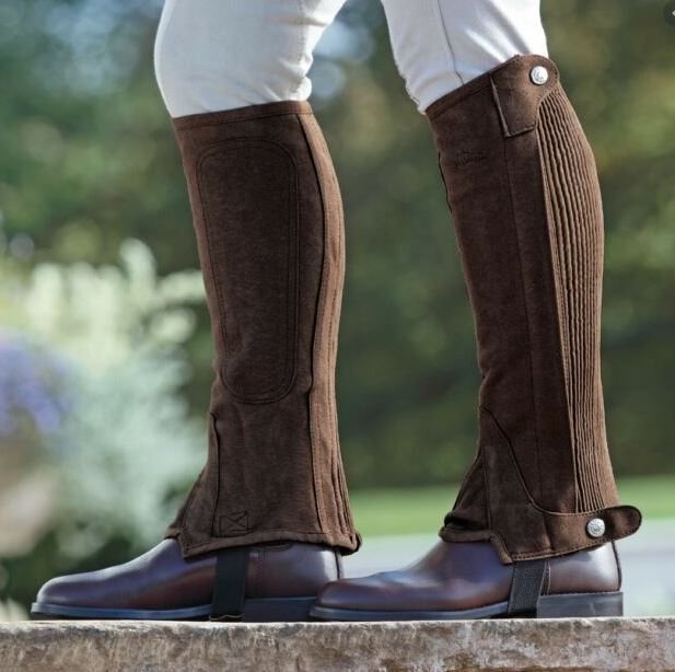 Suede riding chaps sale