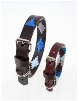 Pampeano Cielo Leather Dog Collar