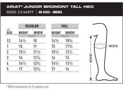 Tredstep Donatello Junior Size Chart