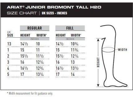 Ariat Cowboy Boots Size Chart