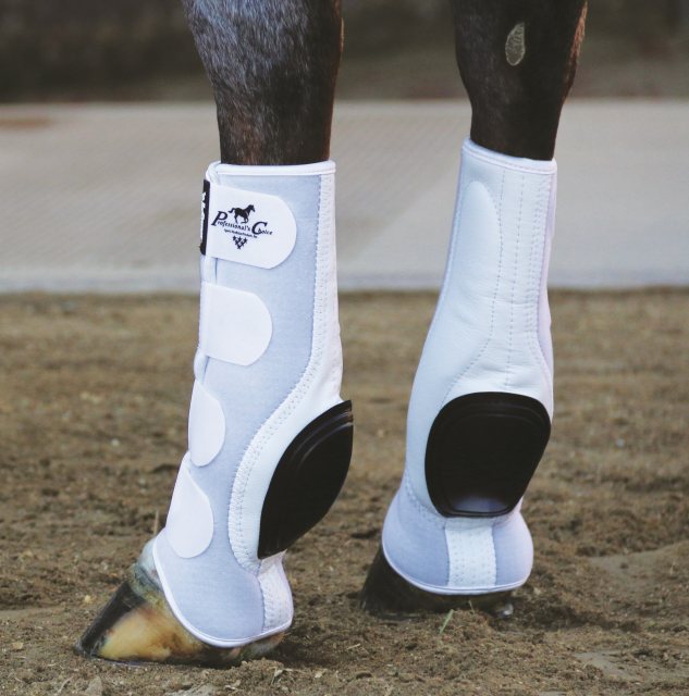 Horse wearing Professional's Choice Skid Boots