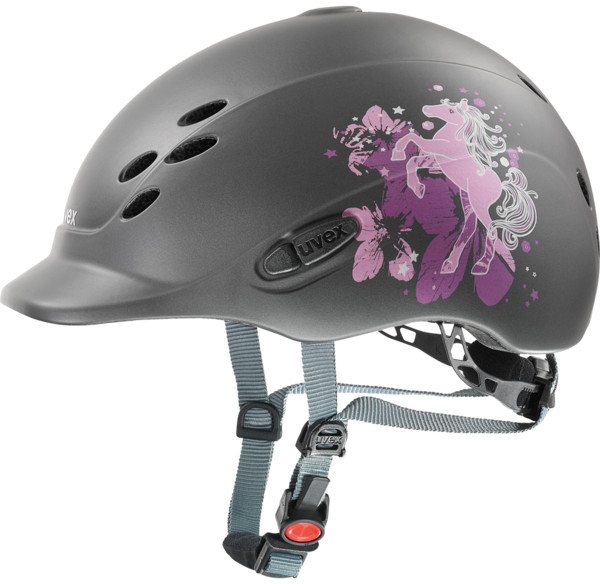 Uvex Uvex Onyxx Junior Riding Helmet Dekor Pony Anthracite