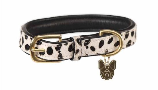 Digby and Fox Cow Hair Dog Collar