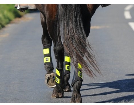 Brush Boots Hi Visibility Reflective Horse Leg Protectors